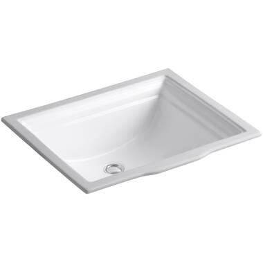 Newest KOHLER Verticyl Black Undermount Square Traditional Bathroom Sink (13.25-in x 13